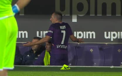 Ribery furioso per la sostituzione. VIDEO
