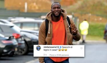 Sensi prende in giro Lukaku: "Specchi di legno?"