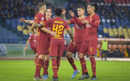 La Roma riprende la corsa: Brescia battuto 3-0