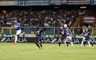 Foto LaPresse - Tano Pecoraro
02 09 2018 Genova - (Italia)
Sport Calcio
Sampdoria vs Napoli
Campionato di Calcio Serie A TIM 2017/2018 - Stadio &quot;Luigi Ferraris&quot;
nella foto: quagliarella fabio realizza il gol del 3-0

Photo LaPresse - Tano Pecoraro
02 September 2018 City Genova - (Italy)
Sport Soccer
Sampdoria vs Napoli
Italian Football Championship League A TIM 2017/2018 - &quot;Luigi Ferraris&quot; Stadium
in the pic: quagliarella fabio realizza il gol del 3-0