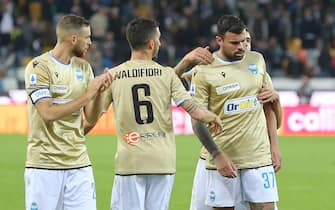 UDINE, ITALY - NOVEMBER 10: Andrea Petagna of Spal shows his dejection during the Serie A match between Udinese Calcio and SPAL at Stadio Friuli on November 10, 2019 in Udine, Italy.  (Photo by Gabriele Maltinti/Getty Images)