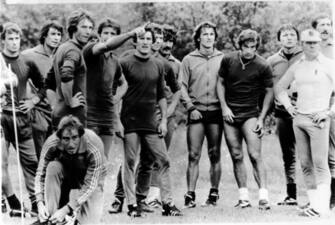 Luigi Radice , Claudio Sala , Roberto Mozzini , Patrizio Sala , Francesco Graziani    (Torino ); ;  1978 1979 - Football : italian championship 1978 1979;;; Italy.;;( photo by aicfoto)(ITALY) [0855]

