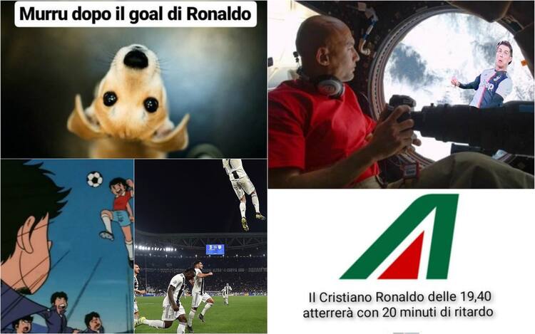 Cristiano Ronaldo I Meme Del Salto Con Gol In Samp Juve Sky Sport