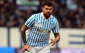 FERRARA, ITALY - DECEMBER 08: Andrea Petagna of Spal looks on during the Serie A match between SPAL and Brescia Calcio at Stadio Paolo Mazza on December 8, 2019 in Ferrara, Italy.  (Photo by Gabriele Maltinti/Getty Images)