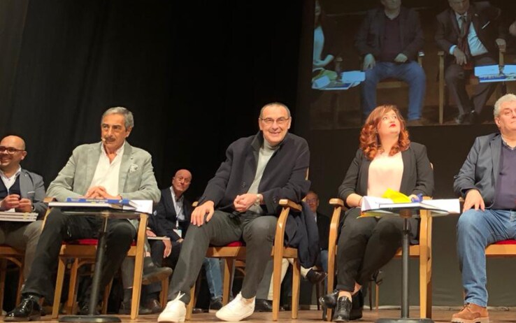 Maurizio Sarri nella serata di Figline Valdarno