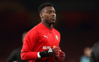 LONDON, ENGLAND - MARCH 14: Loic Badiashile of Stade Rennais during the UEFA Europa League Round of 16 Second Leg match between Arsenal and Stade Rennais at Emirates Stadium on March 14, 2019 in London, England. (Photo by James Williamson - AMA/Getty Images)