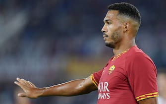 ROME, ITALY - AUGUST 25: Juan Jesus of AS Roma in action during the Serie A match between AS Roma and Genoa CFC at Stadio Olimpico on August 25, 2019 in Rome, Italy. (Photo by Francesco Pecoraro/Getty Images)