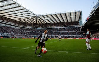 1204210362 NEWCASTLE UPON TYNE, ENGLAND - FEBRUARY 29: Aa general view of match action at St. James Park, home stadium of Newcastle United during the Premier League match between Newcastle United and Burnley FC at St. James Park on February 29, 2020 in Newcastle upon Tyne, United Kingdom. (Photo by Robbie Jay Barratt - AMA/Getty Images)