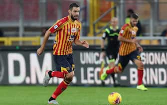 LECCE, ITALY - NOVEMBER 25:  Jevhen Shakhov of Lecce during the Serie A match between US Lecce and Cagliari Calcio at Stadio Via del Mare on November 25, 2019 in Lecce, Italy.  (Photo by Maurizio Lagana/Getty Images)