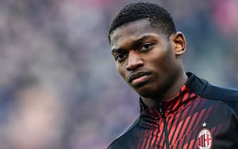 AC Milan's Portuguese forward Rafael Leao attends the Italian Serie A football match AC Milan vs Verona on February 2, 2020 at the San Siro stadium in Milan. (Photo by Miguel MEDINA / AFP) (Photo by MIGUEL MEDINA/AFP via Getty Images)