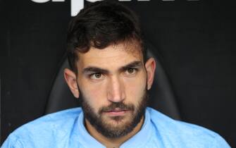 GENOA, ITALY - FEBRUARY 23: Lazio's Italian midfielder Danilo Cataldi pictured in the dugout prior to the Serie A match between Genoa CFC and  SS Lazio at Stadio Luigi Ferraris on February 23, 2020 in Genoa, Italy. (Photo by Jonathan Moscrop/Getty Images)