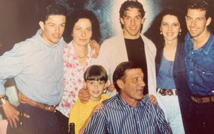 La famiglia Del Piero, al centro Alex e il padre Gino