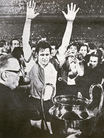 Rinus Israel during the European Cup final in the San Siro, Milan. Dutch team Feyenoord beat the Scots 2-1 in extra time, 6th May 1970.(Photo by VI Images via Getty Images)
