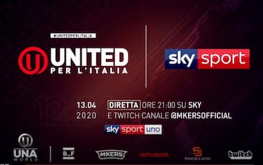 "United per l'Italia", stasera alle 20.30 su Sky