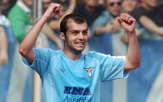 l'esultanza di Pandev dopo il terzo gol