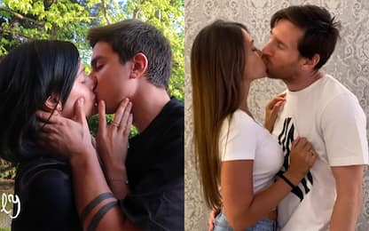 Dybala-Oriana e i Messi, baci 'calienti'. VIDEO