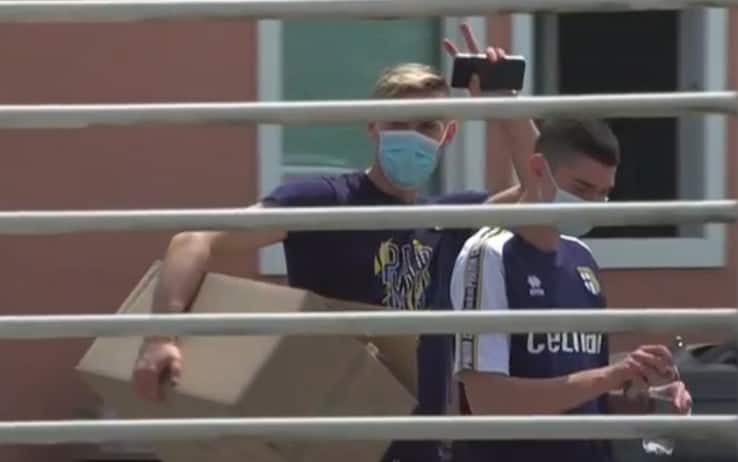 I giocatori del Parma arrivano in ritiro parma_ritiro