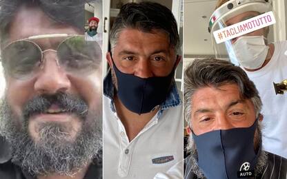 Gattuso, nuovo look: via la barba da quarantena