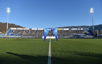 BRESCIA, ITALY - DECEMBER 14: A general view during the Serie A match between Brescia Calcio and US Lecce at Stadio Mario Rigamonti on December 14, 2019 in Brescia, Italy. (Photo by Tullio M. Puglia/Getty Images)