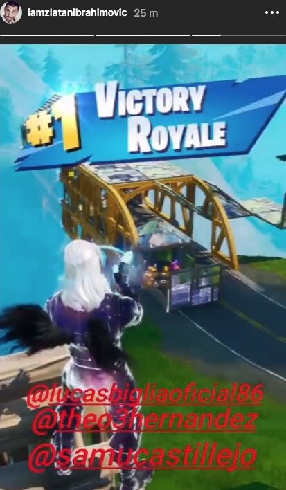 Ibra celebra il successo a Fortnite