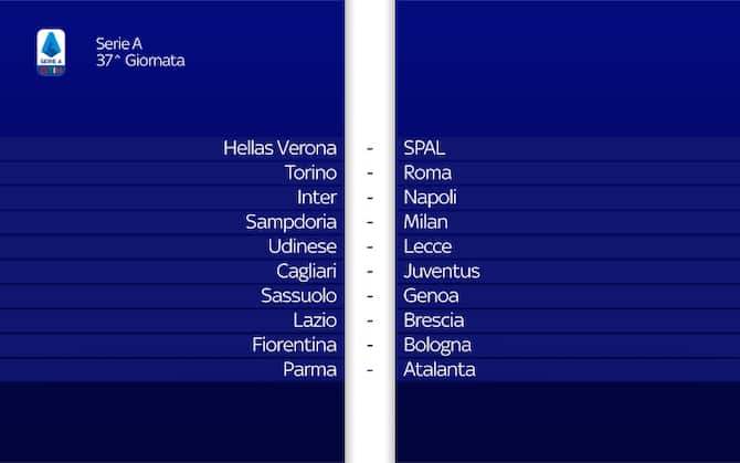 Nuovo Calendario Serie A Tutte Le Giornate Della Ripresa Sky Sport calendario serie a 6 maggio 2021