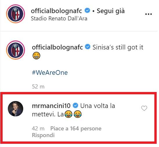 Commento Mancini (Instagram)