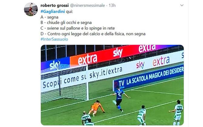 Gagliardini I Migliori Meme Sul Gol Sbagliato In Inter Sassuolo Sky Sport