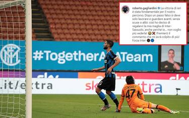 Gagliardini regala la maglia di Inter-Sassuolo
