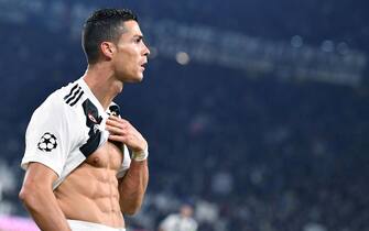Juventus? Cristiano Ronaldo jubilates after scoring the goal during the UEFA Champions League Group H soccer match Juventus FC vs Manchester United FC at the Allianz Stadium in Turin, Italy, 07 November 2018.
ANSA/ALESSANDRO DI MARCO