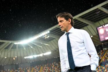 UDINE, ITALY - JULY 15: SS Lazio head coach Simone Inzaghi during the Serie A match between Udinese Calcio and  SS Lazio at Stadio Friuli on July 15, 2020 in Udine, Italy. (Photo by Marco Rosi - SS Lazio/Getty Images)