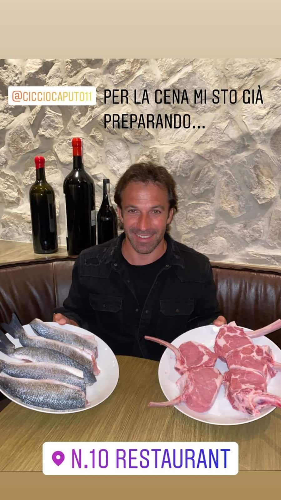 Alex Del Piero risponde a Ciccio Caputo (Instagram)