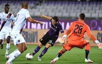 Serie A TIM 2019/2020 Foto LaPresse - Jennifer Lorenzini
29/07/2020 Firenze (Italia)
Sport Calcio
Fiorentina - Bologna
Campionato italiano di Calcio Serie A TIM 2019 - 2020 - Stadio "Artemio Franchi"
Nella foto: Chiesa, Skorupski
Photo LaPresse - Jennifer Lorenzini
29 July 2020 Firenze (Italy)
Sport Soccer
Fiorentina - Bologna
Italian Football Championship League A TIM 2019/ 2020 - "Artemio Franchi" Stadium
In the pic: Chiesa, Skorupski