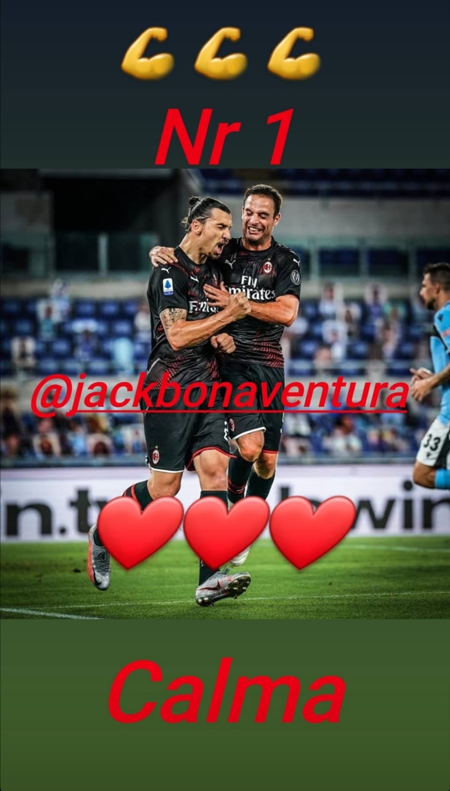 Ibrahimovic Bonaventura Instagram
