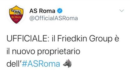 Roma, Friedkin Group è il nuovo proprietario
