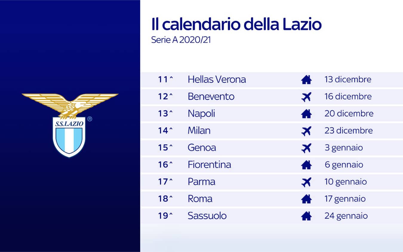Lazio calendario