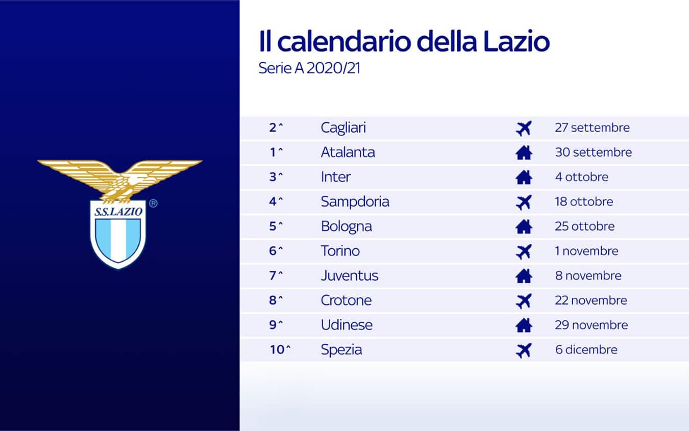 Lazio calendario