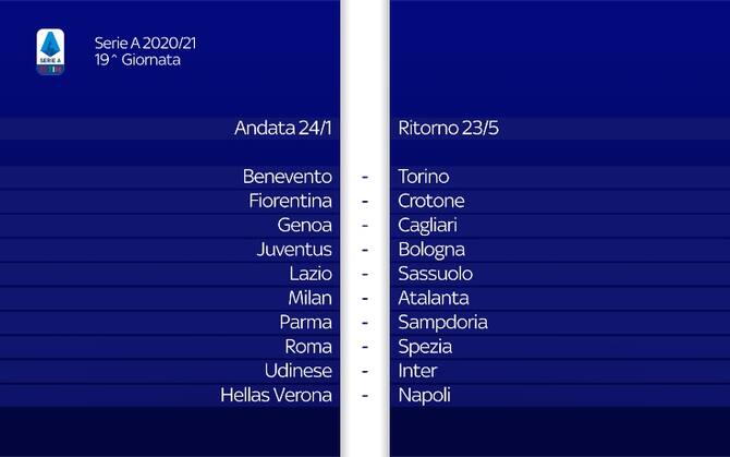 Calendario Serie A 2020 2021 Completo Tutte Le Giornate Sky Sport