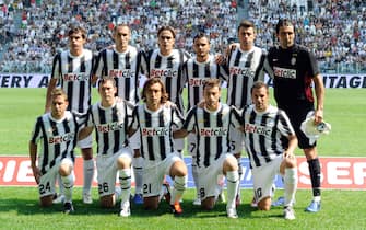 TURIN, ITALY - SEPTEMBER 11:  Juventus FC poses for a team photograph prior to the Serie A match between Juventus FC and Parma FC at Juventus Stadium on September 11, 2011 in Turin, Italy.  (Photo by Claudio Villa/Getty Images)