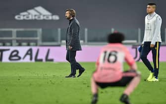 Juventus coach Andrea Pirlo walks at the end of the italian Serie A soccer match Juventus FC vs Hellas Verona FC at the Allianz stadium in Turin, Italy, 25 Octoberr 2020.
ANSA/ALESSANDRO DI MARCO