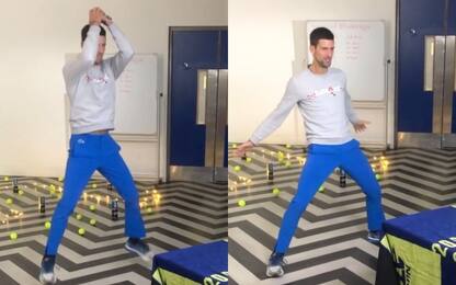 Djokovic imita la sua esultanza, CR7: "Non male"