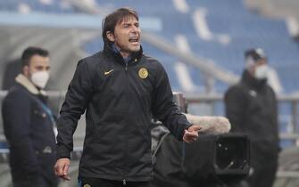 Inter's coach Antonio Conte during the Italian Serie A soccer match US Sassuolo vs FC Inter at Mapei Stadium in Reggio Emilia, Italy, 28 November 2020. ANSA /SERENA CAMPANINI
