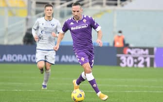 Fiorentina's midfielder Franck Ribery in action during the Italian Serie A soccer match between ACF Fiorentina and Hellas Verona at the Artemio Franchi stadium in Florence, Italy, 19 December  2020.  ANSA/CLAUDIO GIOVANNINI