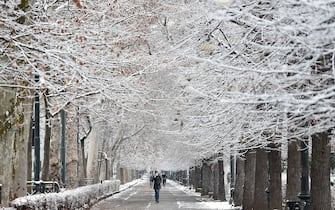 Light snowfall in Turin, 28 December 2020. ANSA/ALESSANDRO DI MARCO