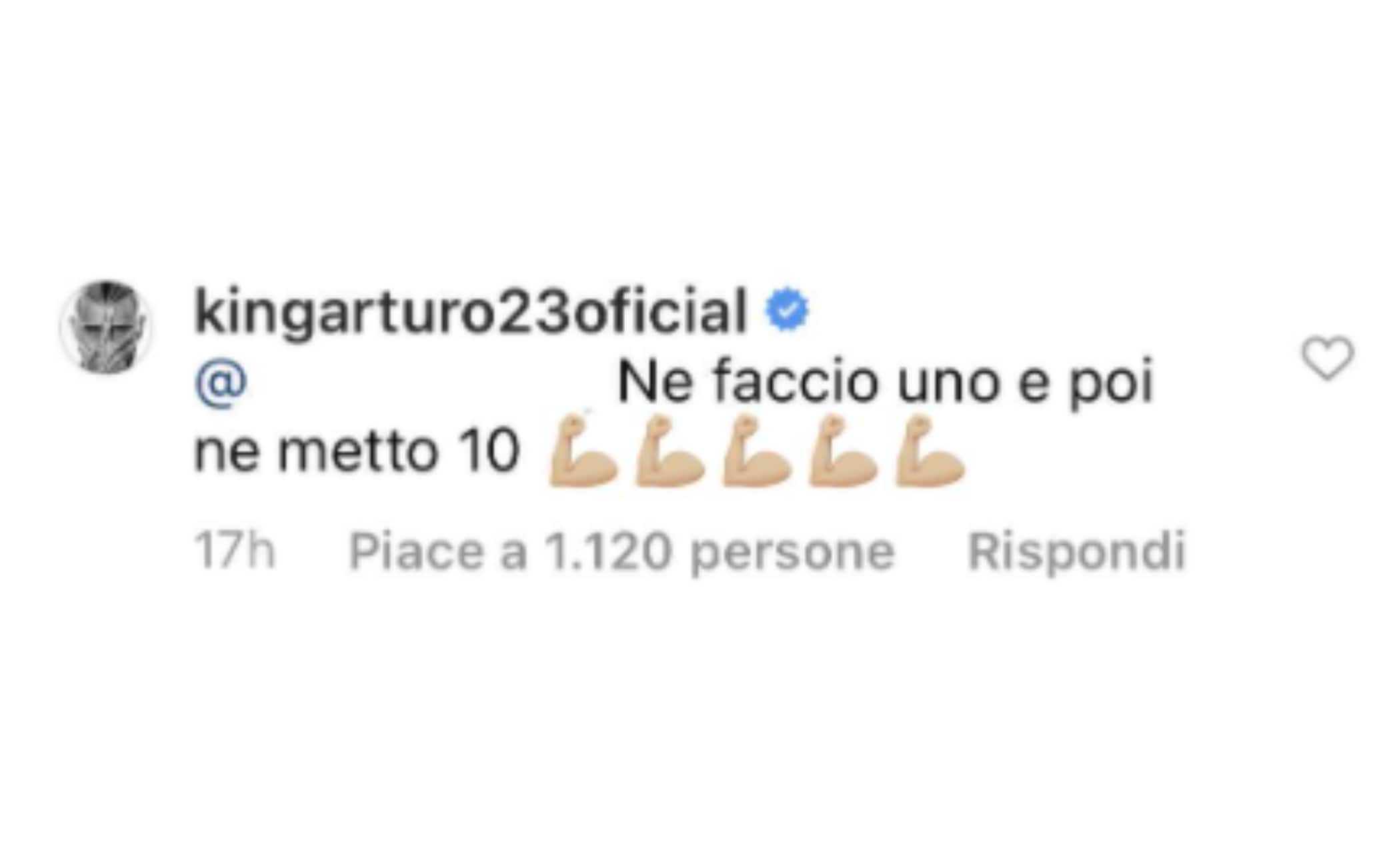 La risposta di Vidal su Instagram