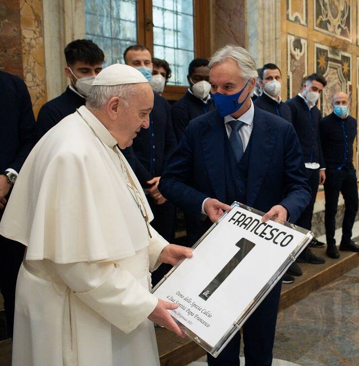 Lo Spezia Incontra Papa Francesco Bravi Per Ieri Sera Sky Sport