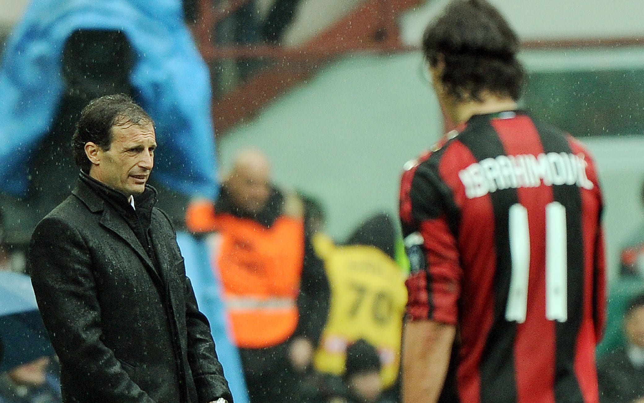 Ibrahimovic e Allegri al Milan nel 2010-11