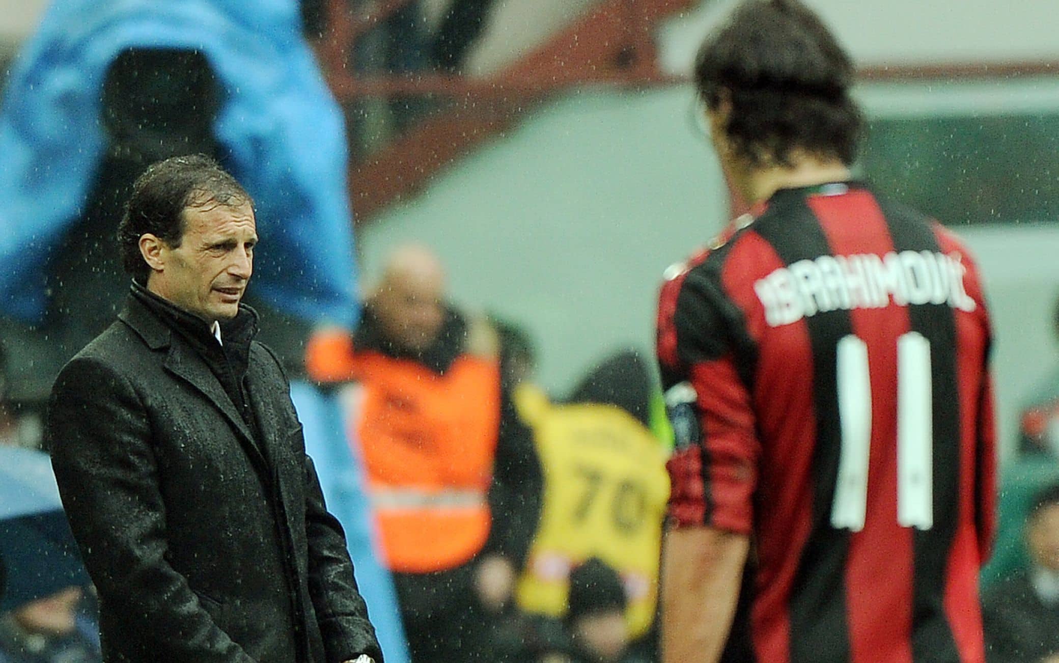 Ibrahimovic e Allegri al Milan nel 2010-11 