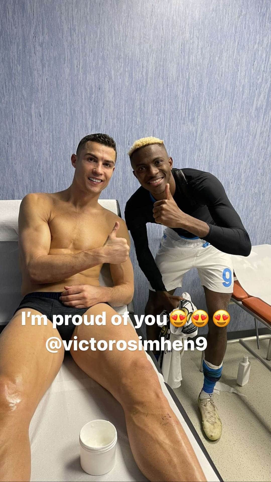 Cristiano Ronaldo e Osimhen