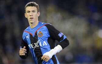 Croatian Ivan Perisic of FC Brugge plays on October 18, 2009 in Bruges. (Photo credit should read JOHN THYS/AFP via Getty Images)