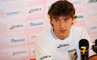 BAD KLEINKIRCHHEIM, AUSTRIA - JULY 13:  Matteo Darmian of Palermo answers questions during a press conference before a Palermo training session at Sportarena on July 13, 2010 in Bad Kleinkirchheim, Austria.  (Photo by Tullio M. Puglia/Getty Images)